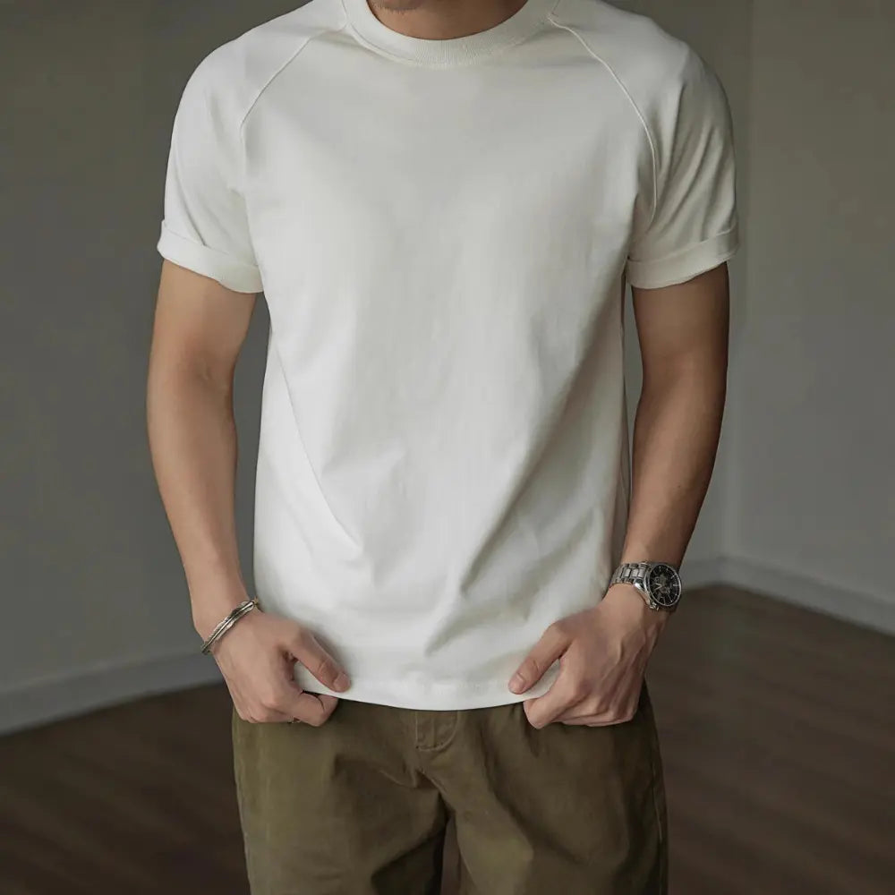 Men’s fleece-lined cotton T-shirt