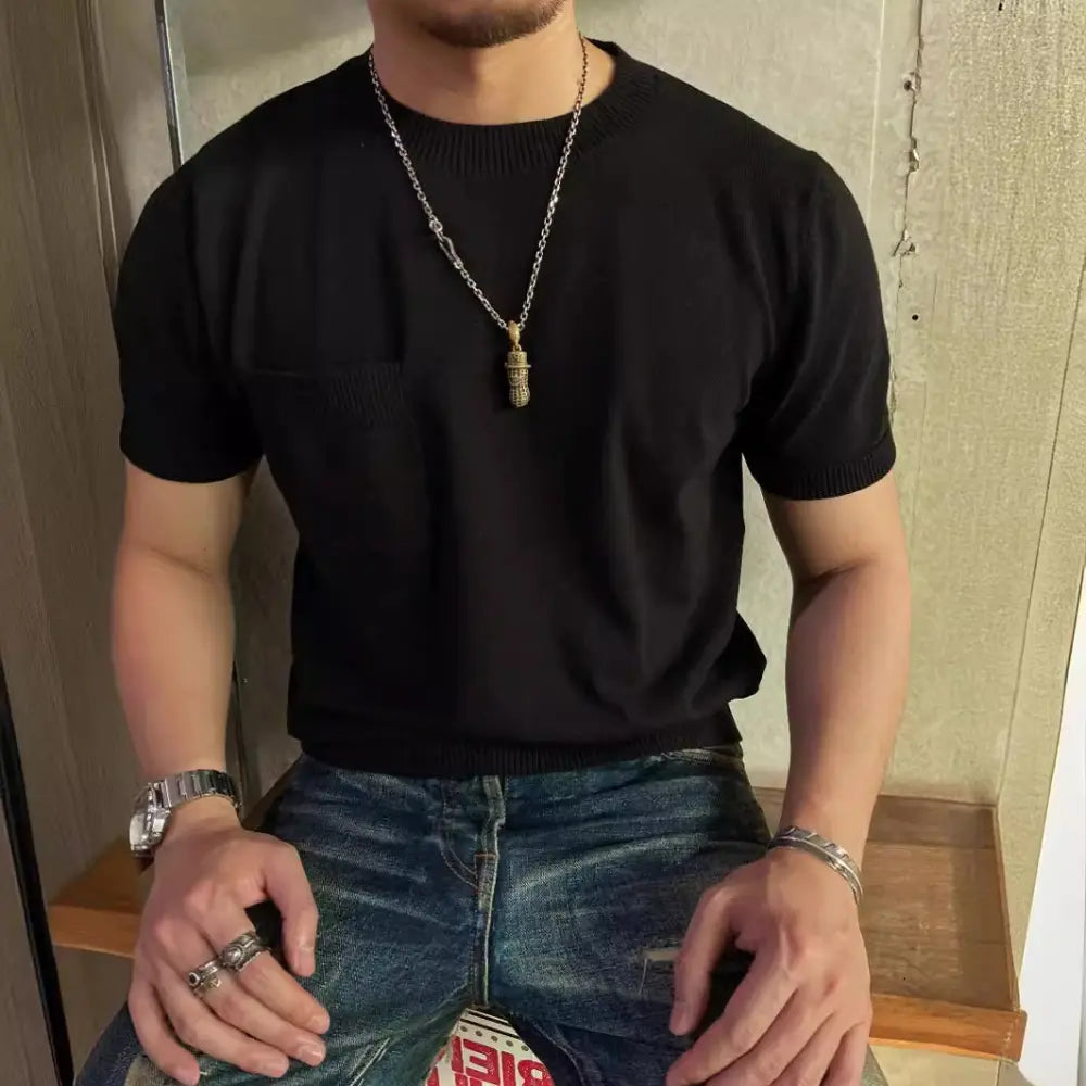 Breathable round neck t shirt