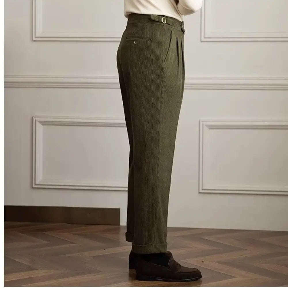 Men’s corduroy cropped trousers
