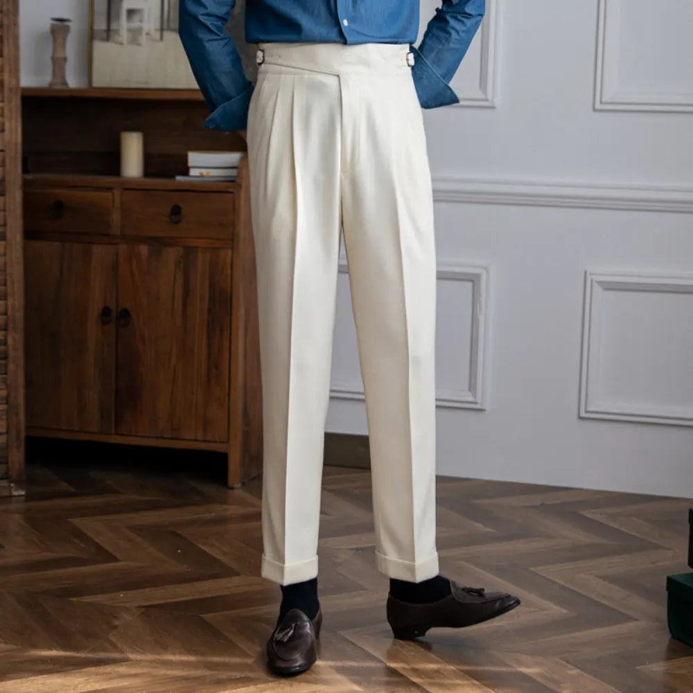 Autumn And Winter Casual Versatile Straight Leg High Waist Pants – Daily Wear | Old Money Menswear