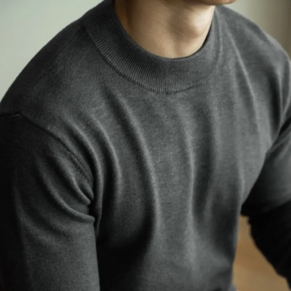 Autumn And Winter Simplicity Round Neck Bottoming Shirt Prendersons