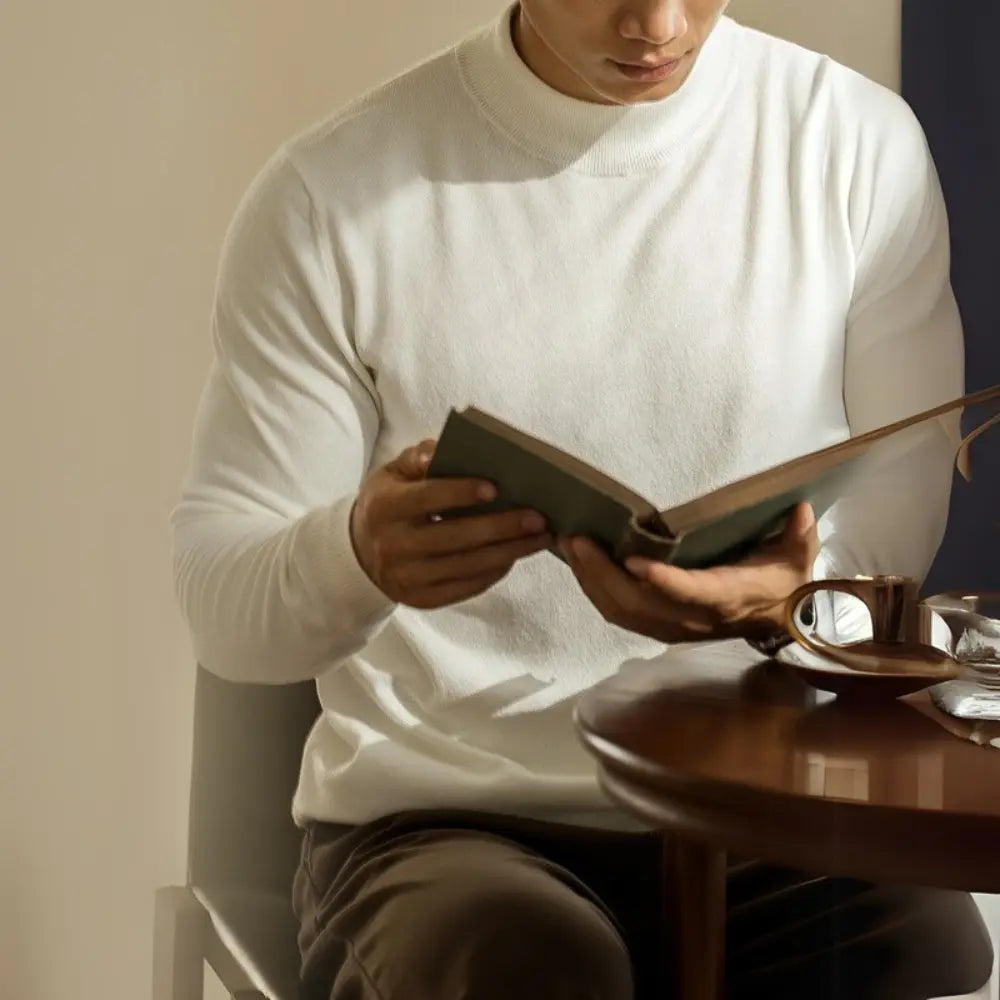 Autumn And Winter Simplicity Round Neck Bottoming Shirt Prendersons