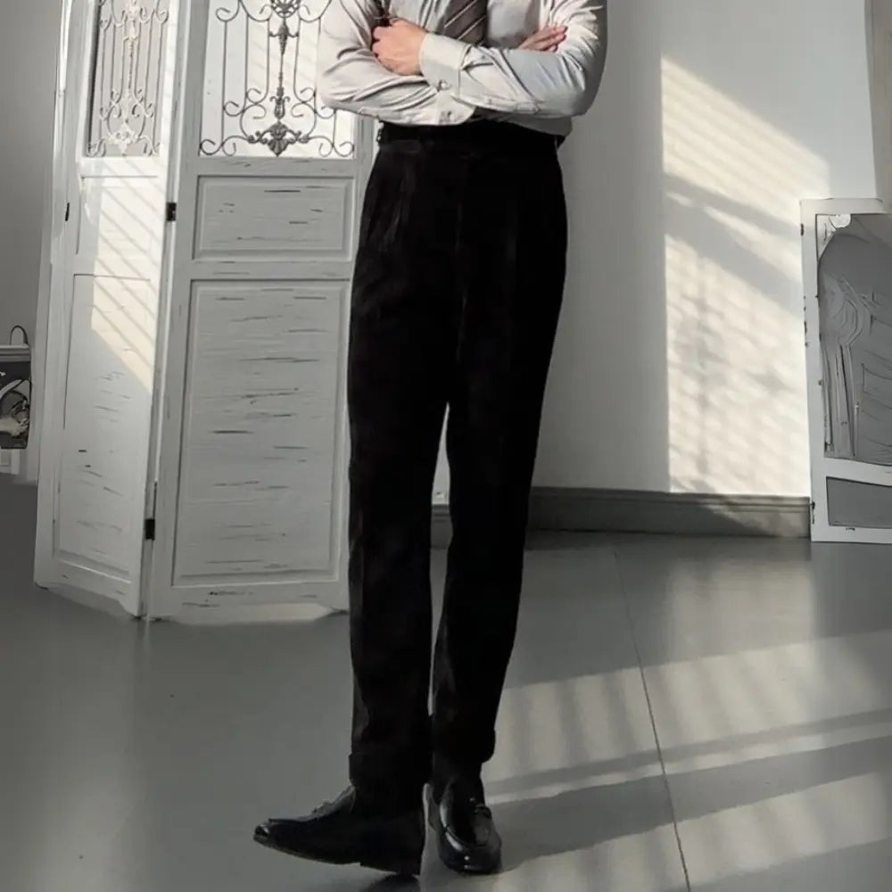 Autumn Corduroy Suit Pants Men's Straight Prendersons