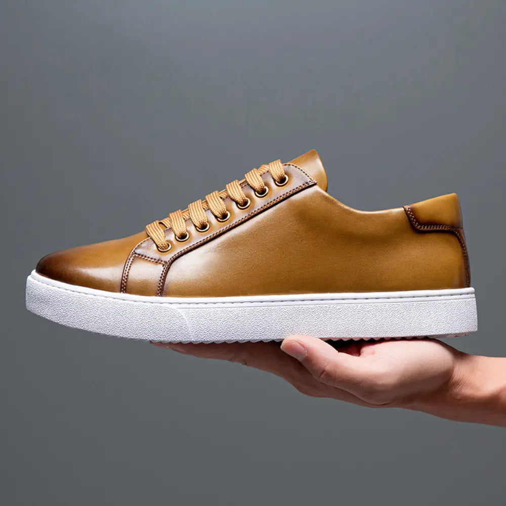British Style Brushed Casual Shoes Soft Bottom Men Prendersons