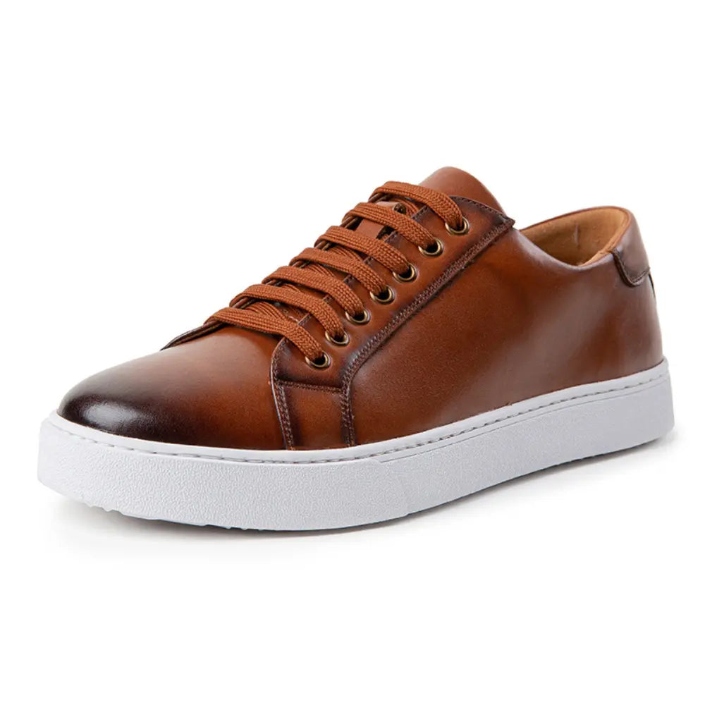British Style Brushed Casual Shoes Soft Bottom Men Prendersons