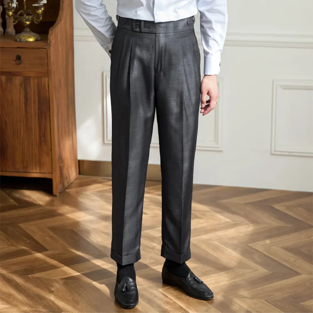 Business Casual Breathable High Waist Straight Pants Prendersons