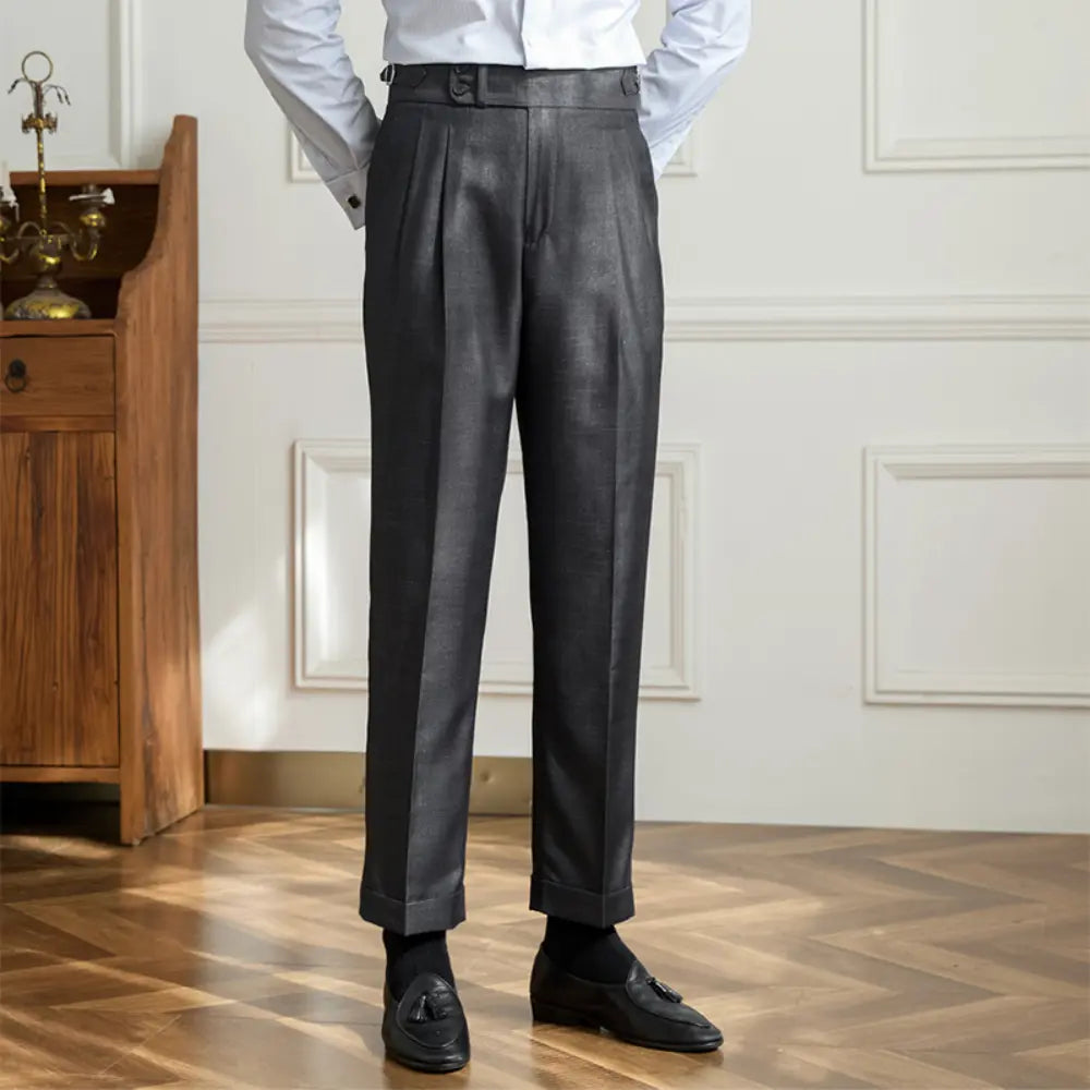 Business Casual Breathable High Waist Straight Pants Prendersons