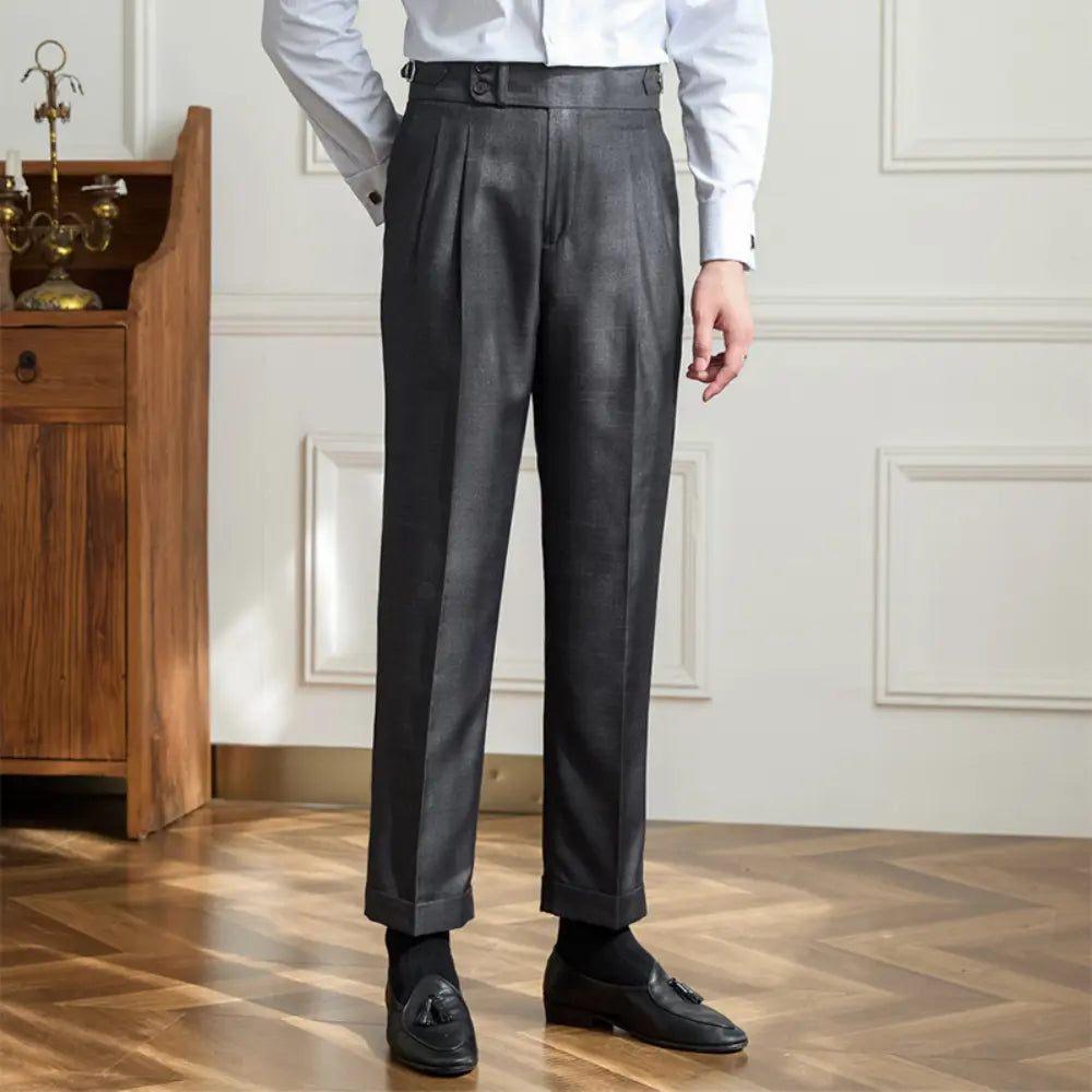 Business Casual Breathable High Waist Straight Pants Prendersons