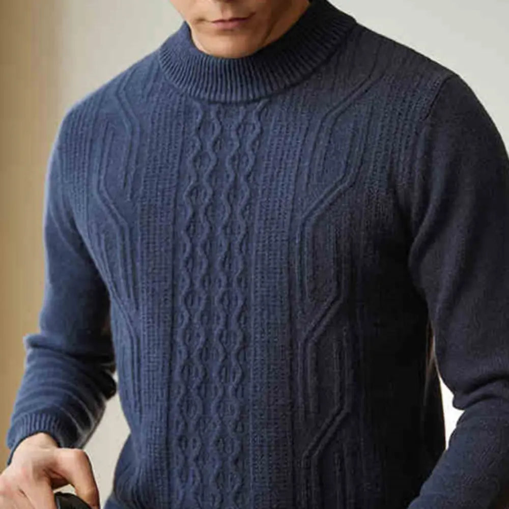 Business Casual Texture Jacquard Sweater Prendersons
