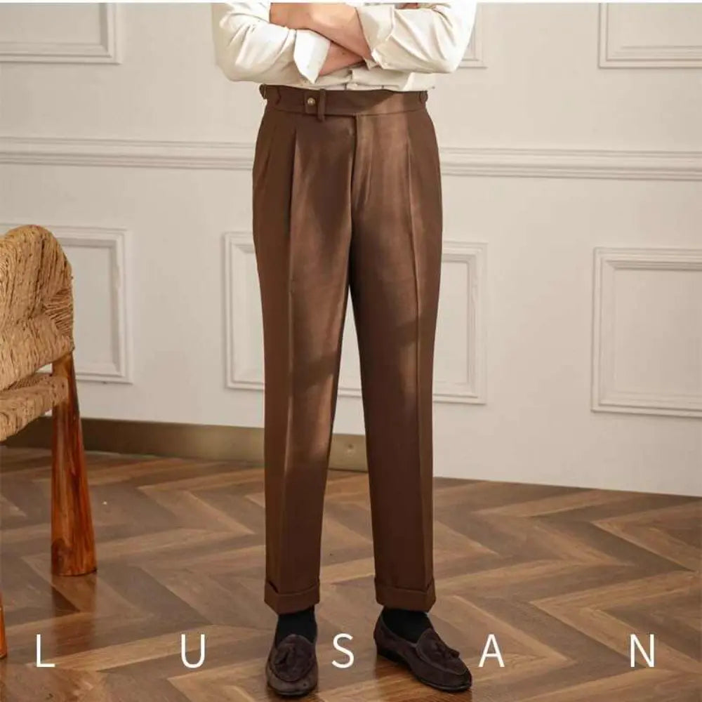 Business Retro All-match Naples Draped Suit Pants Prendersons