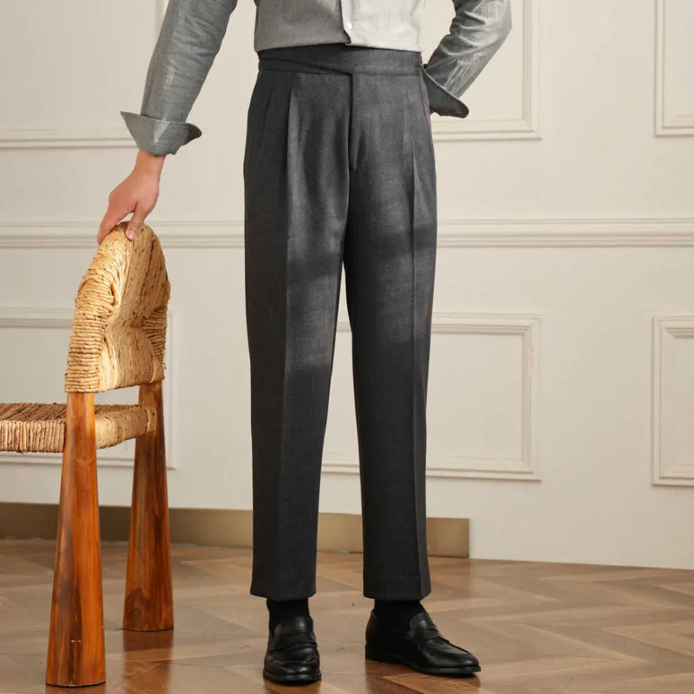 Casual Pants Korean Style Straight Regular Long Suit Pants Prendersons
