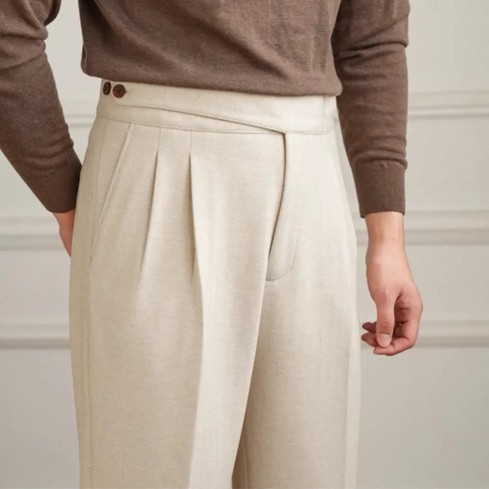 Casual Pants Korean Style Straight Regular Long Suit Pants Prendersons