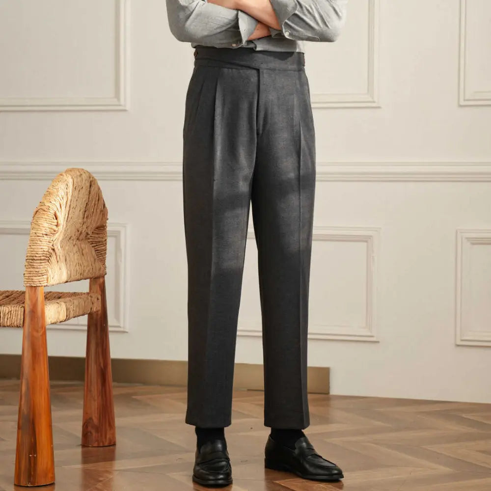 Casual Pants Korean Style Straight Regular Long Suit Pants Prendersons