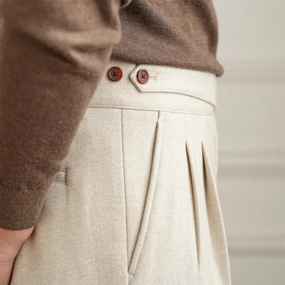 Casual Pants Korean Style Straight Regular Long Suit Pants Prendersons