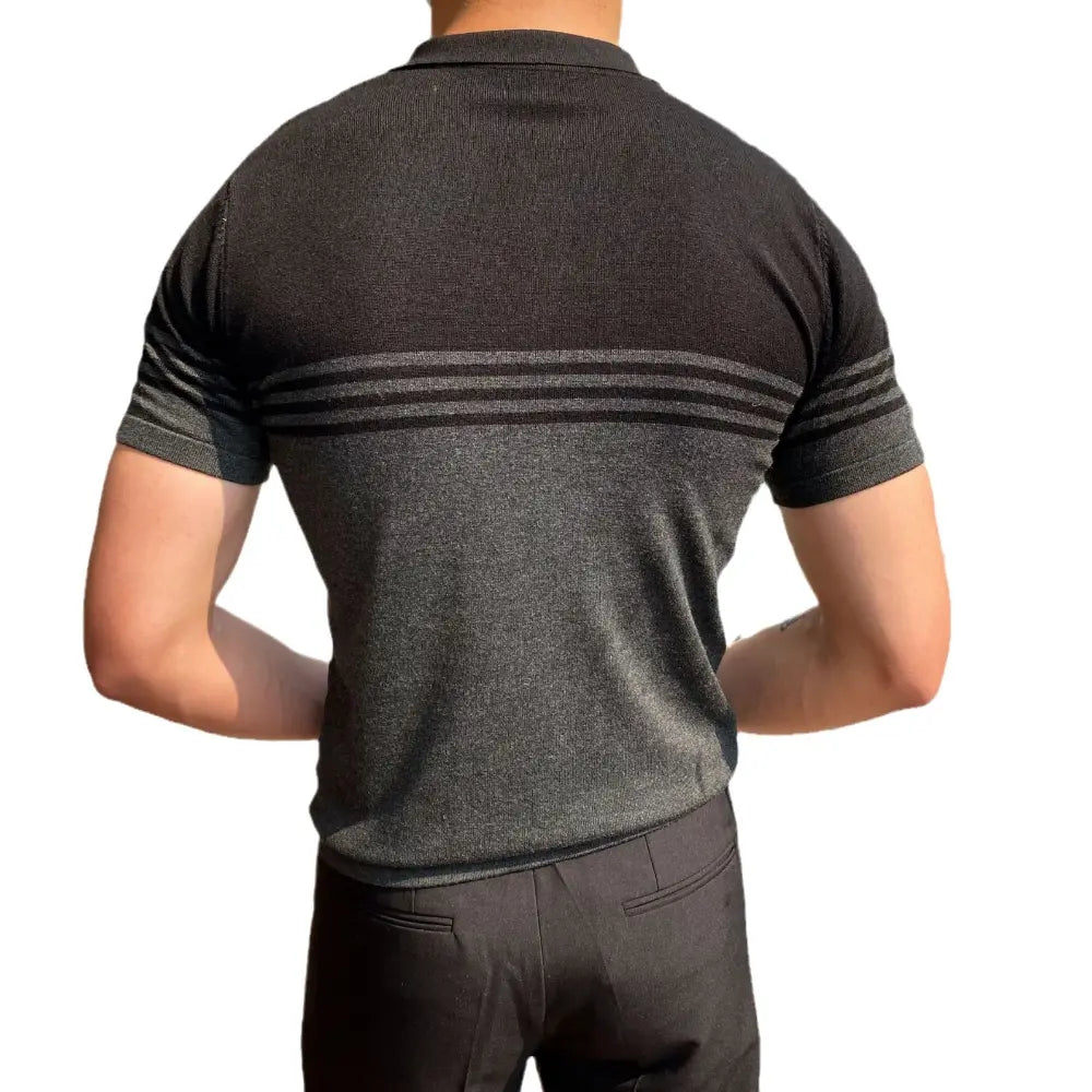 Men’s slim fit striped polo