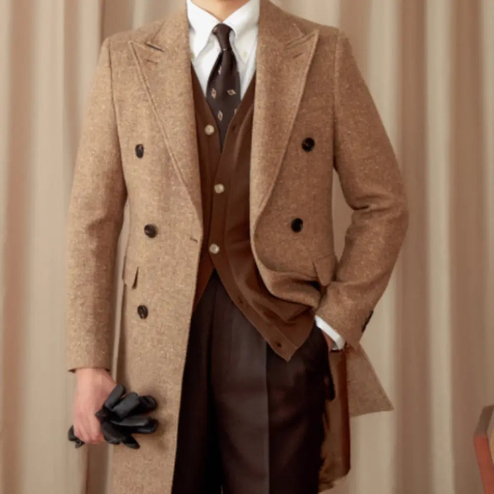 Color Dots Mid-length Coat Prendersons