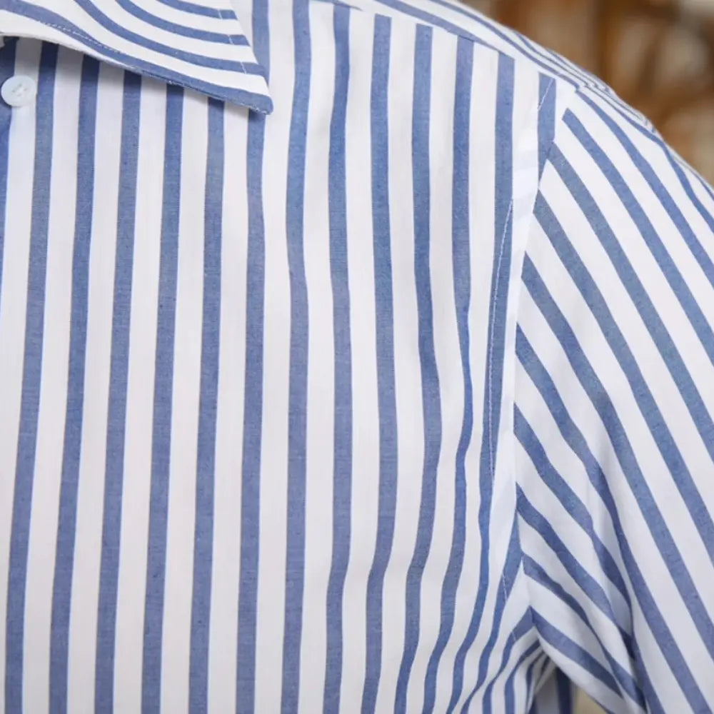 Commuter Cotton Striped Slim Shirt Prendersons