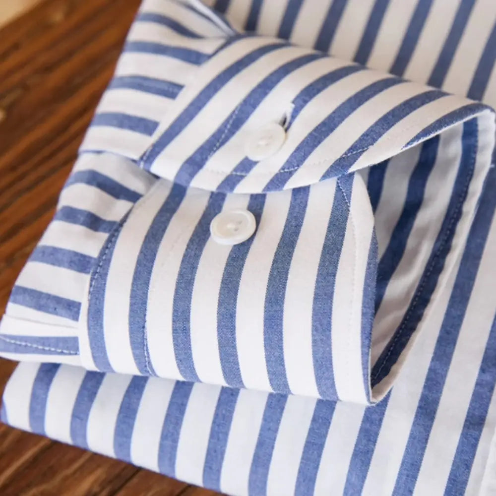 Commuter Cotton Striped Slim Shirt Prendersons