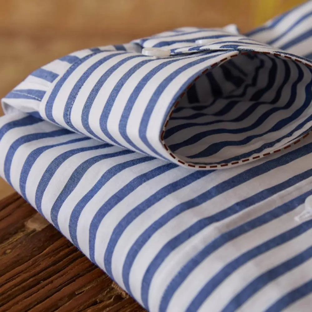 Commuter Cotton Striped Slim Shirt Prendersons