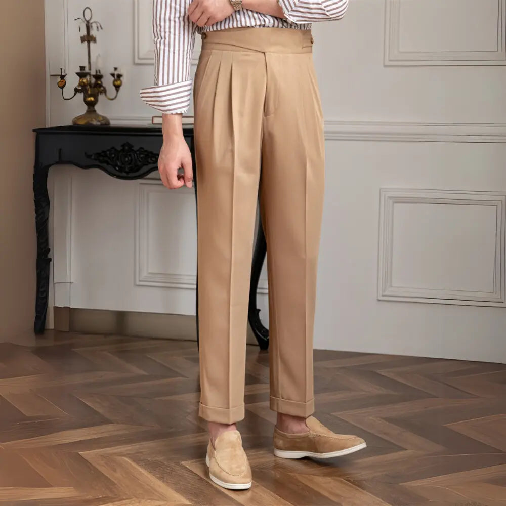 Commuter Suit Casual Suit Italian High Waist Straight-leg Pants Prendersons