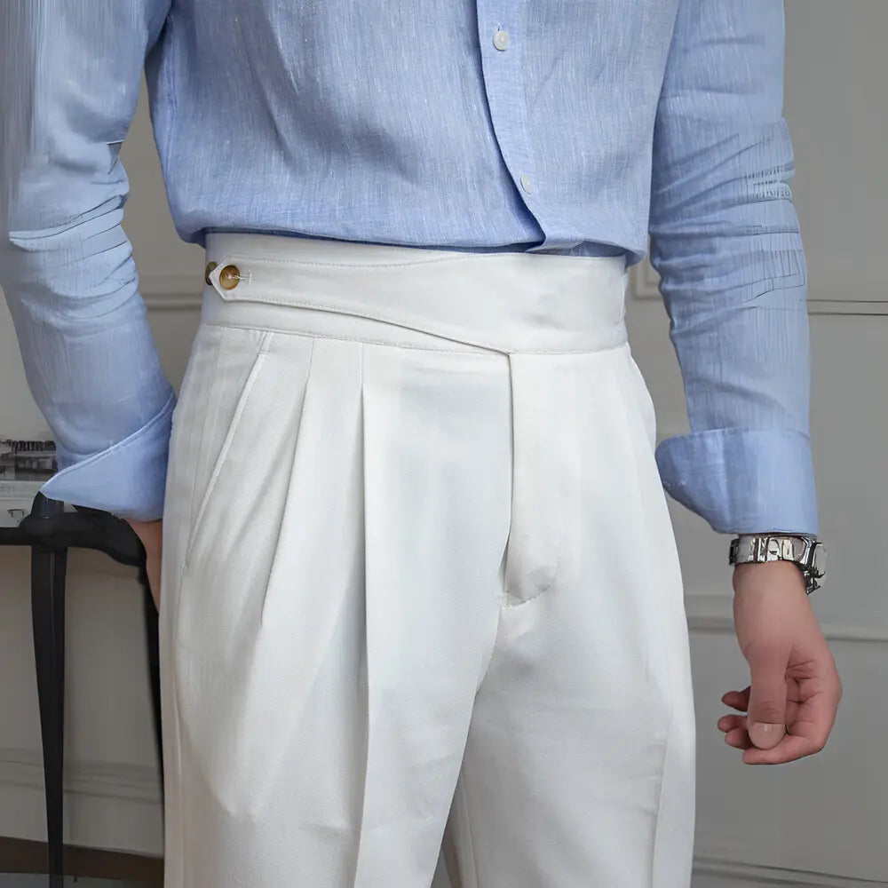 Commuter Suit Casual Suit Italian High Waist Straight-leg Pants Prendersons