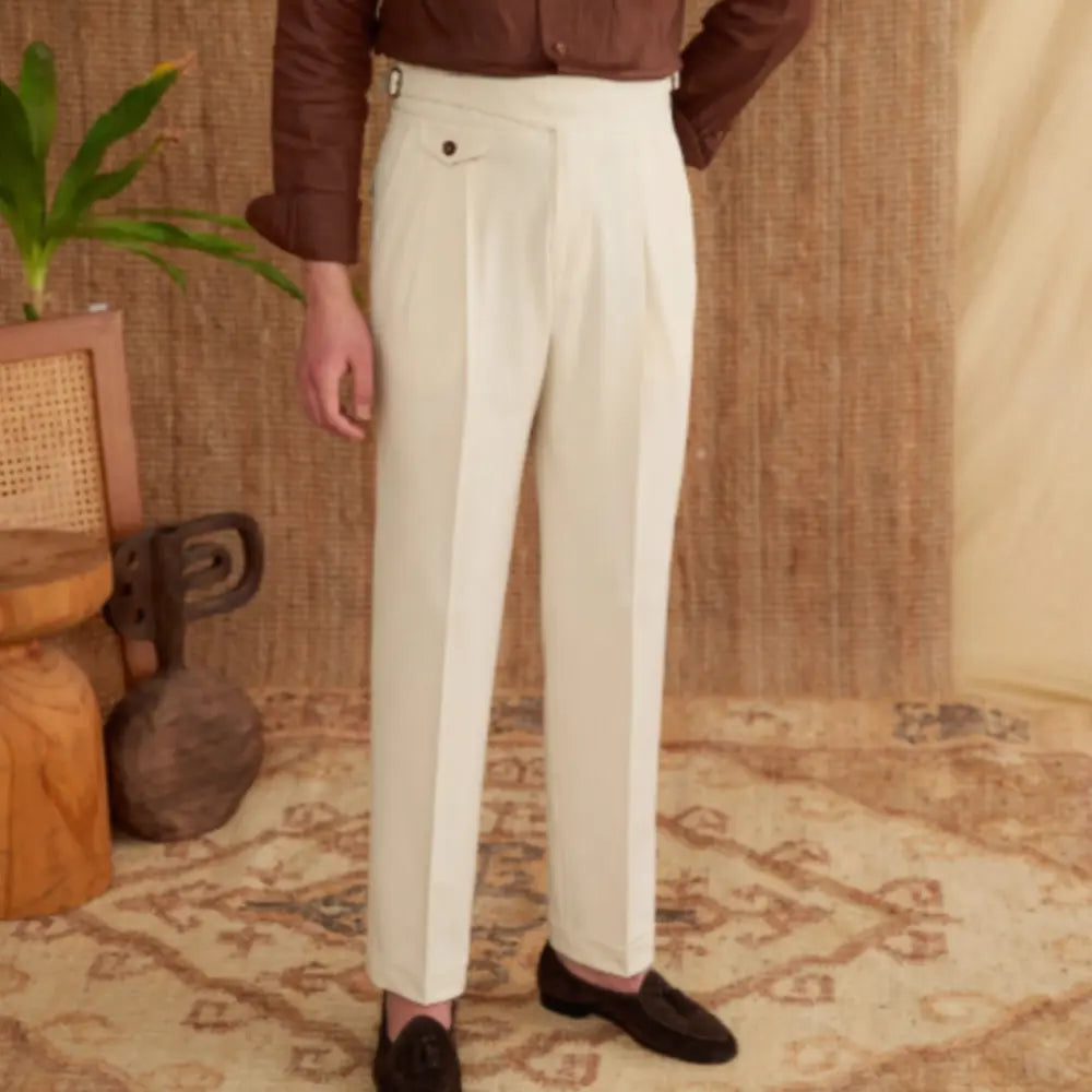 Commuting Italian Style Business Wrinkle Resistant Casual Pants For Men In England Prendersons