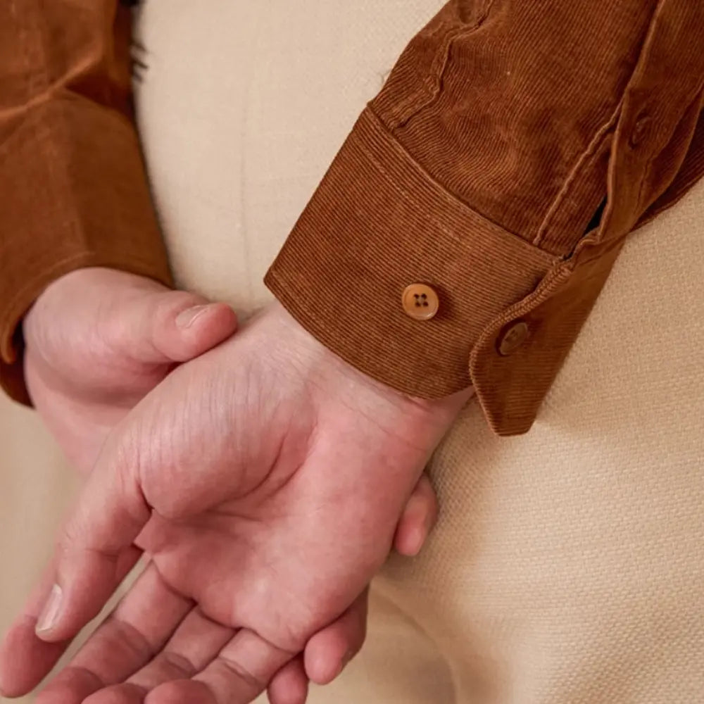 Cotton Corduroy Long-sleeved Shirt American Japanese Style Prendersons