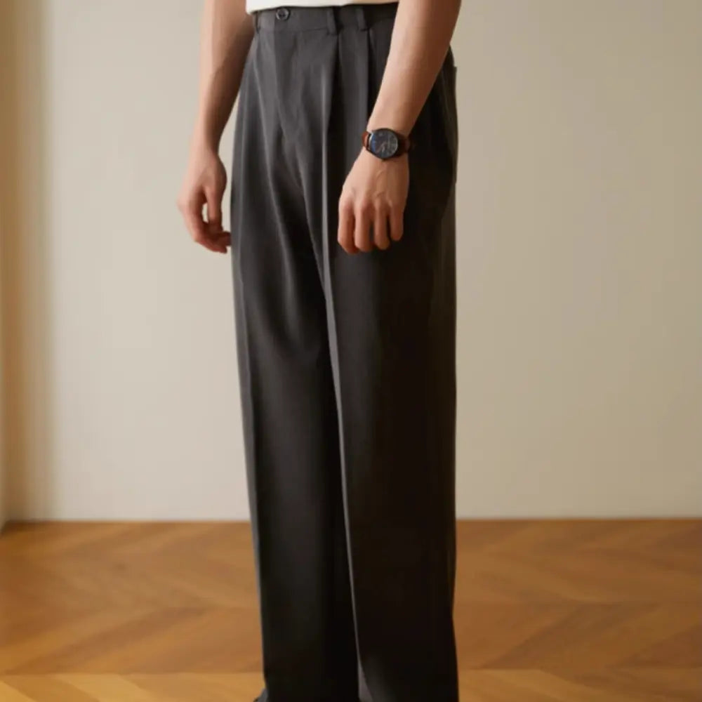 Elastic Straight Commuter Business Draped Casual Pants Prendersons