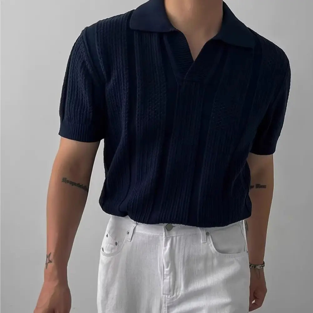 Men’s breathable hollow summer t-shirt