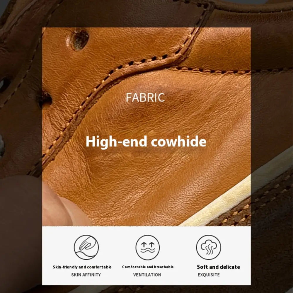 Genuine Leather Summer New Sports Breathable Platform Retro Shoes Prendersons