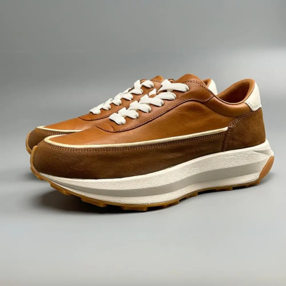 Genuine Leather Summer New Sports Breathable Platform Retro Shoes Prendersons