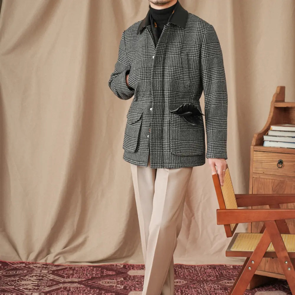 Gray Coat 70 Wool Retro Warm Jacket Prendersons