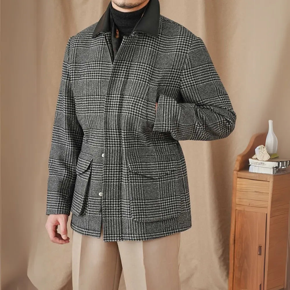 Gray Coat 70 Wool Retro Warm Jacket Prendersons
