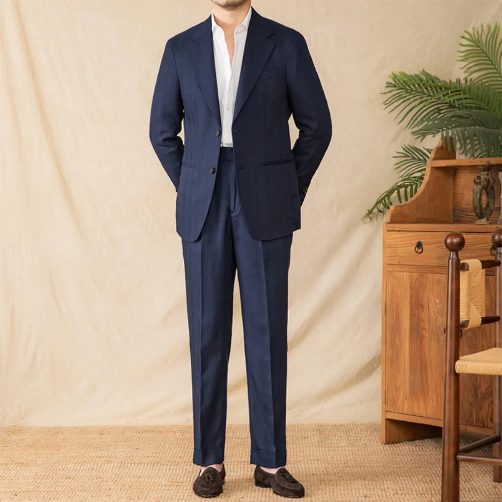 Men's half-lined summer suit - Black