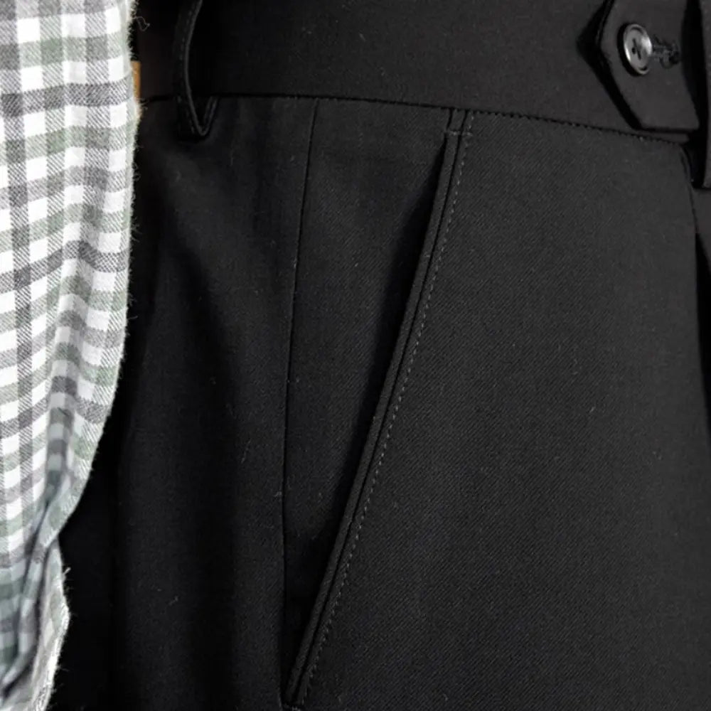 High Waist Baggy Straight Trousers Gentry Non-ironing Trousers Prendersons