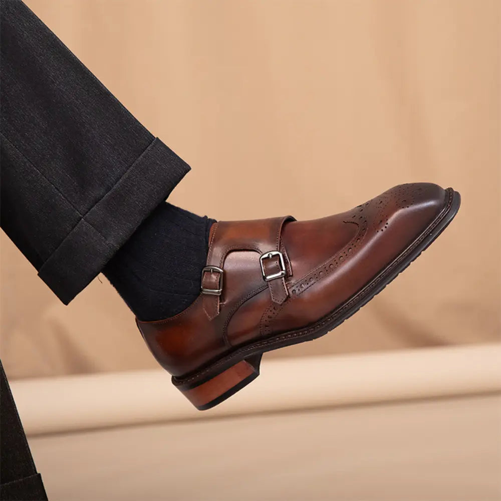 Leisure British Leather Square Toe Shoes Prendersons