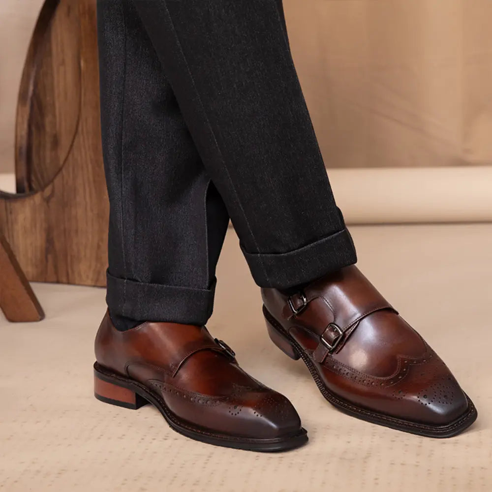 Leisure British Leather Square Toe Shoes Prendersons
