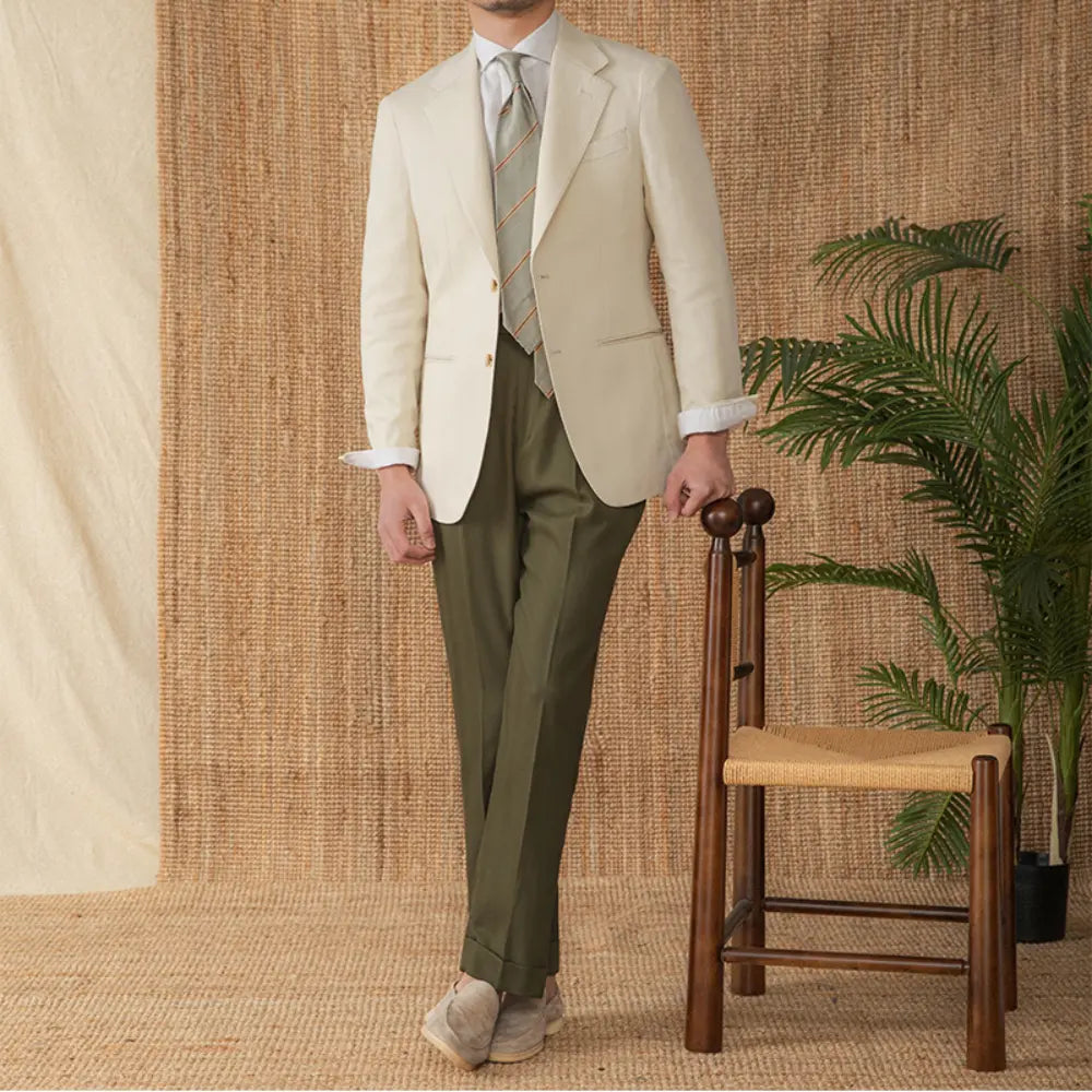Relaxed Fit Napoli Lightweight Blazer – Khaki & More | Summer-Ready | Effortless Tailoring