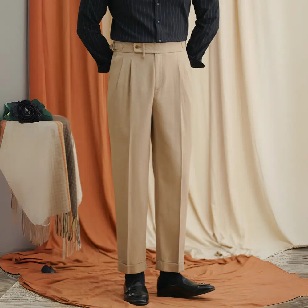 Linen Men's Summer Light Breathable Straight Pants Prendersons