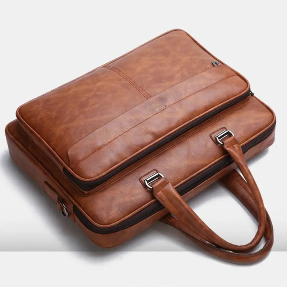 Men's Handbag Simple Business Briefcase – Black | Travel Ready | Old Money Design Prendersons