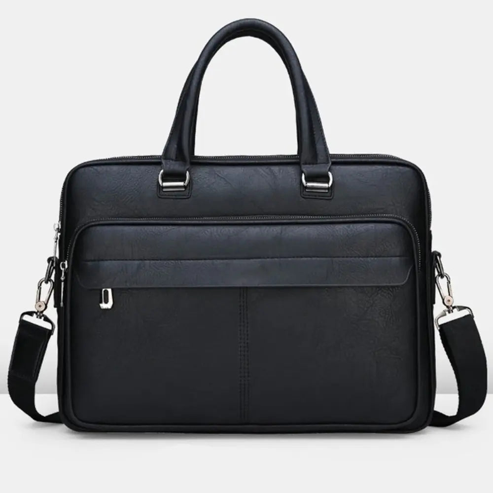 Men's Handbag Simple Business Briefcase – Black | Travel Ready | Old Money Design Prendersons