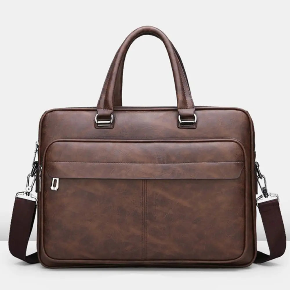Men's Handbag Simple Business Briefcase – Black | Travel Ready | Old Money Design Prendersons