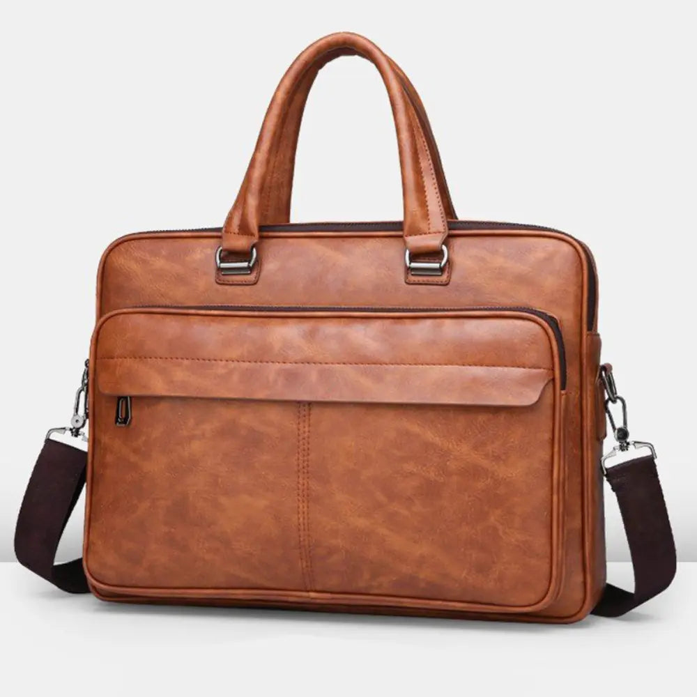 Men's Handbag Simple Business Briefcase – Black | Travel Ready | Old Money Design Prendersons