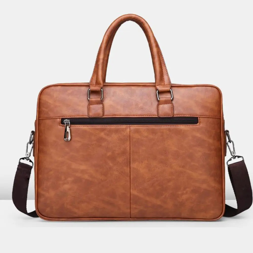 Men's Handbag Simple Business Briefcase – Black | Travel Ready | Old Money Design Prendersons