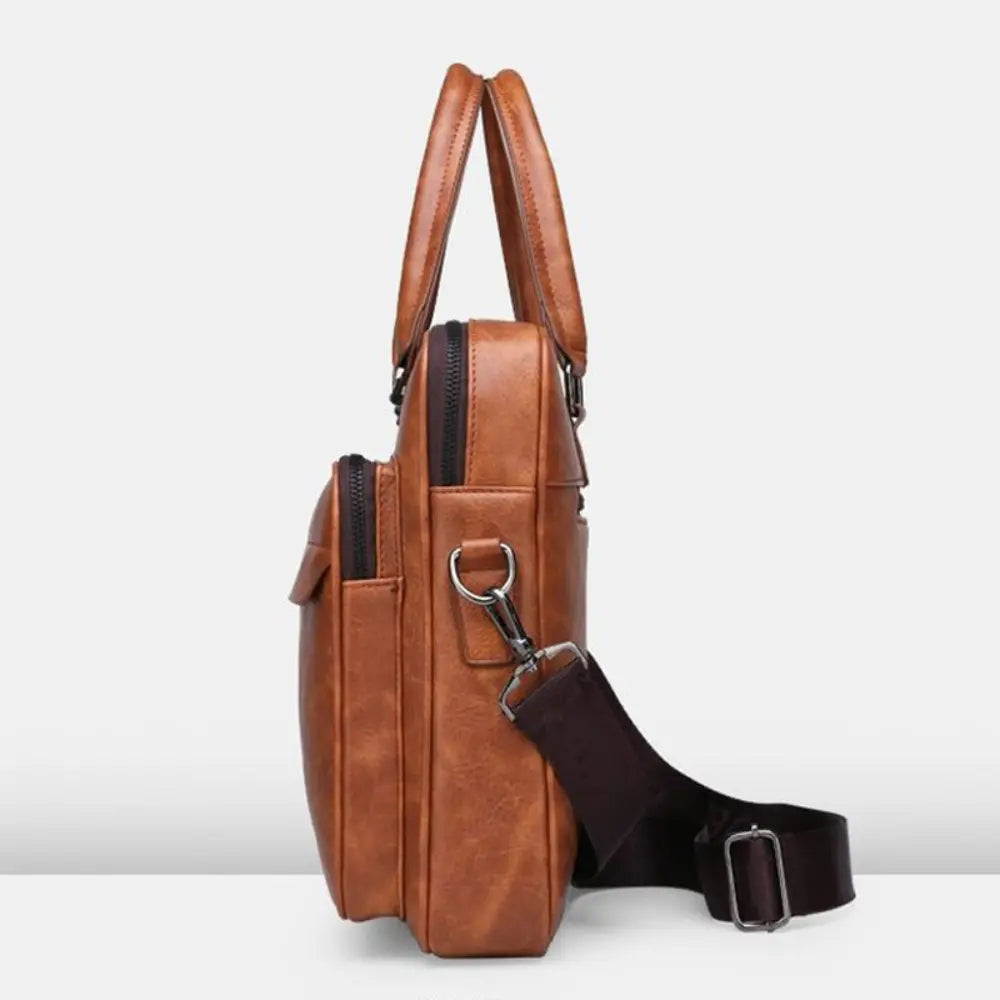 Men's Handbag Simple Business Briefcase – Black | Travel Ready | Old Money Design Prendersons