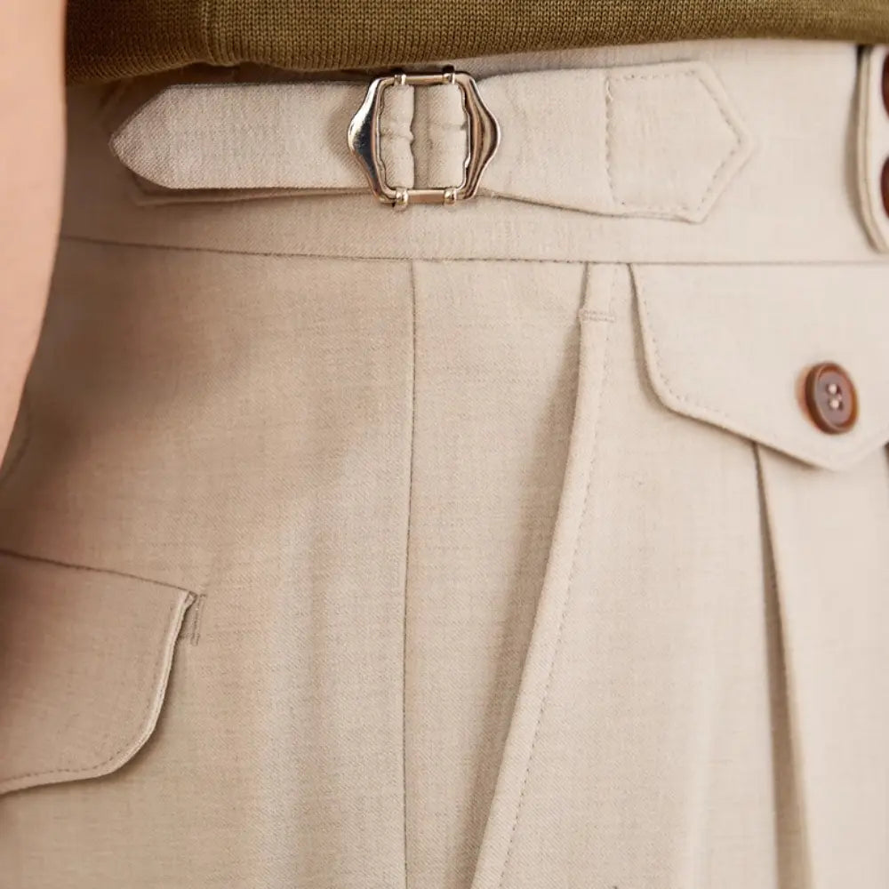 Men's Italian Naples High Waist Suit Pants Prendersons