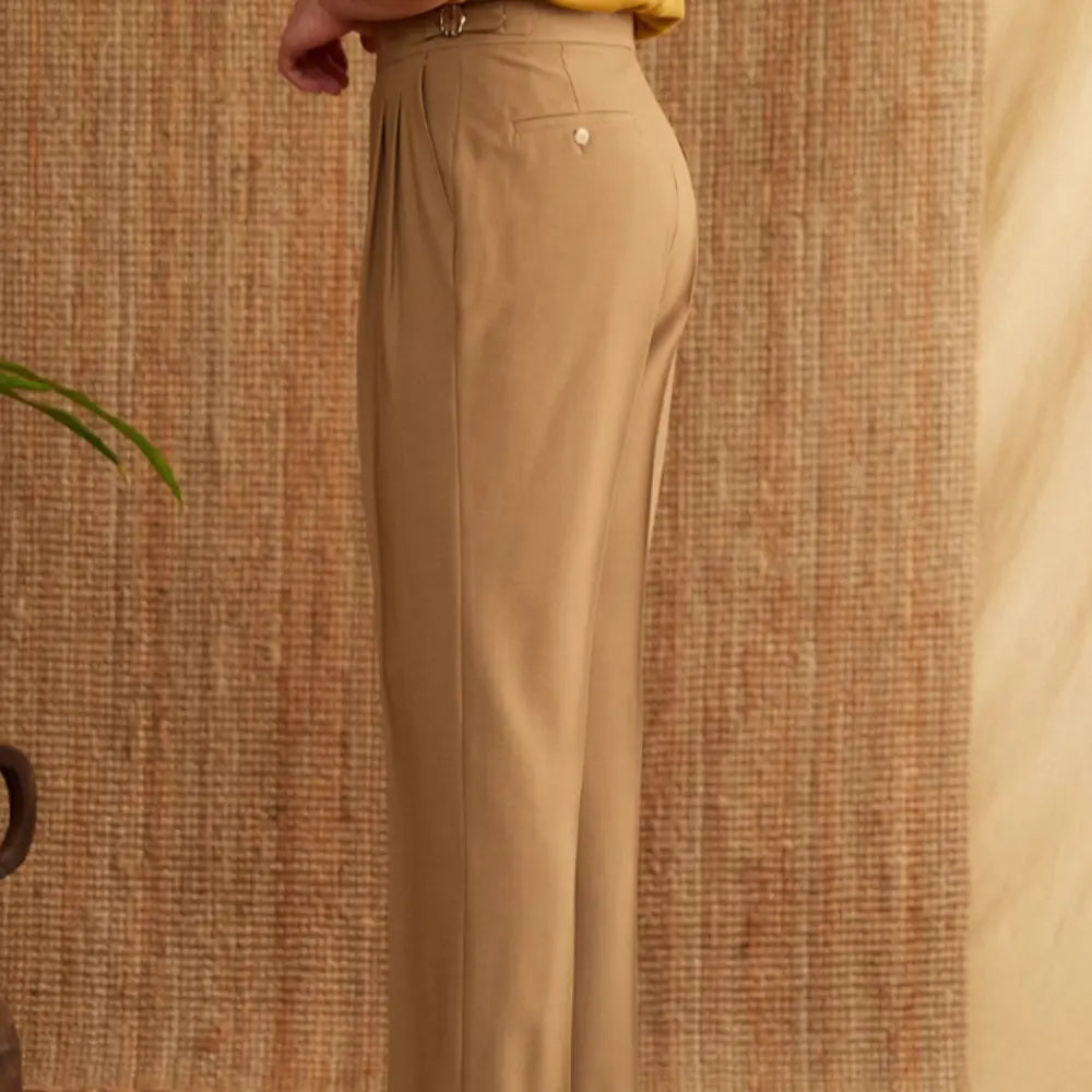 Men's Italian Naples High Waist Suit Pants Prendersons