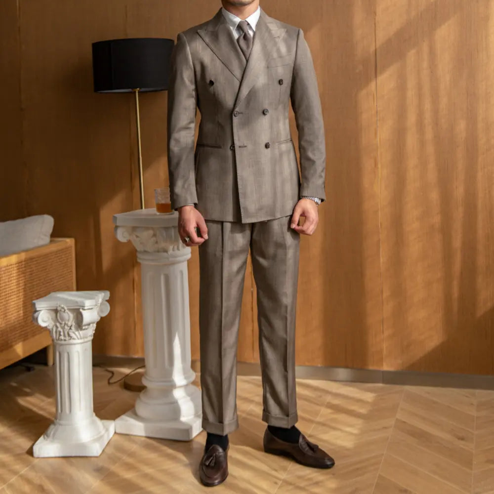 Elegant business suit brown