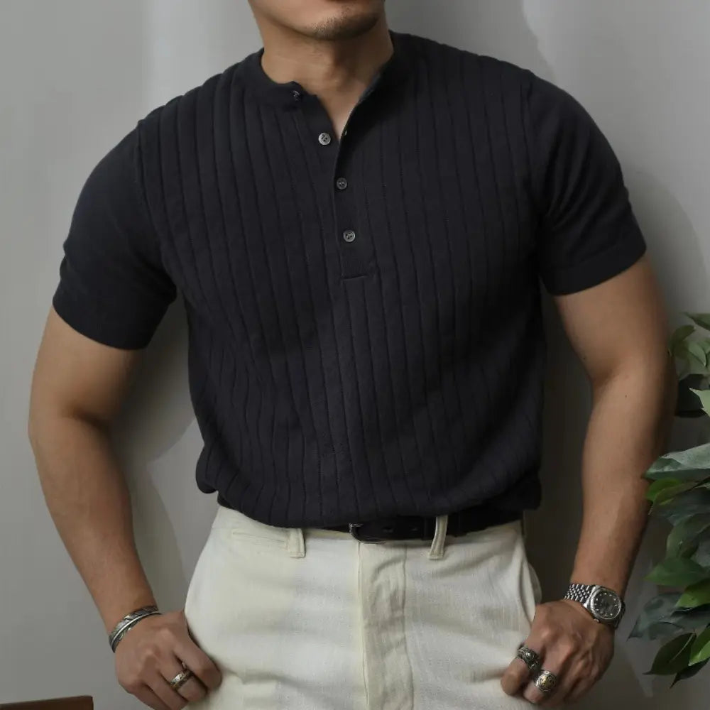 Breathable men’s casual summer shirt
