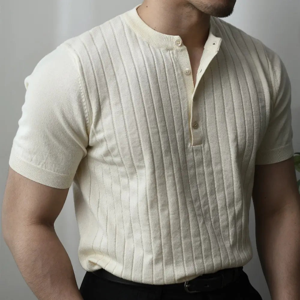 Men’s casual short sleeve shirt - white